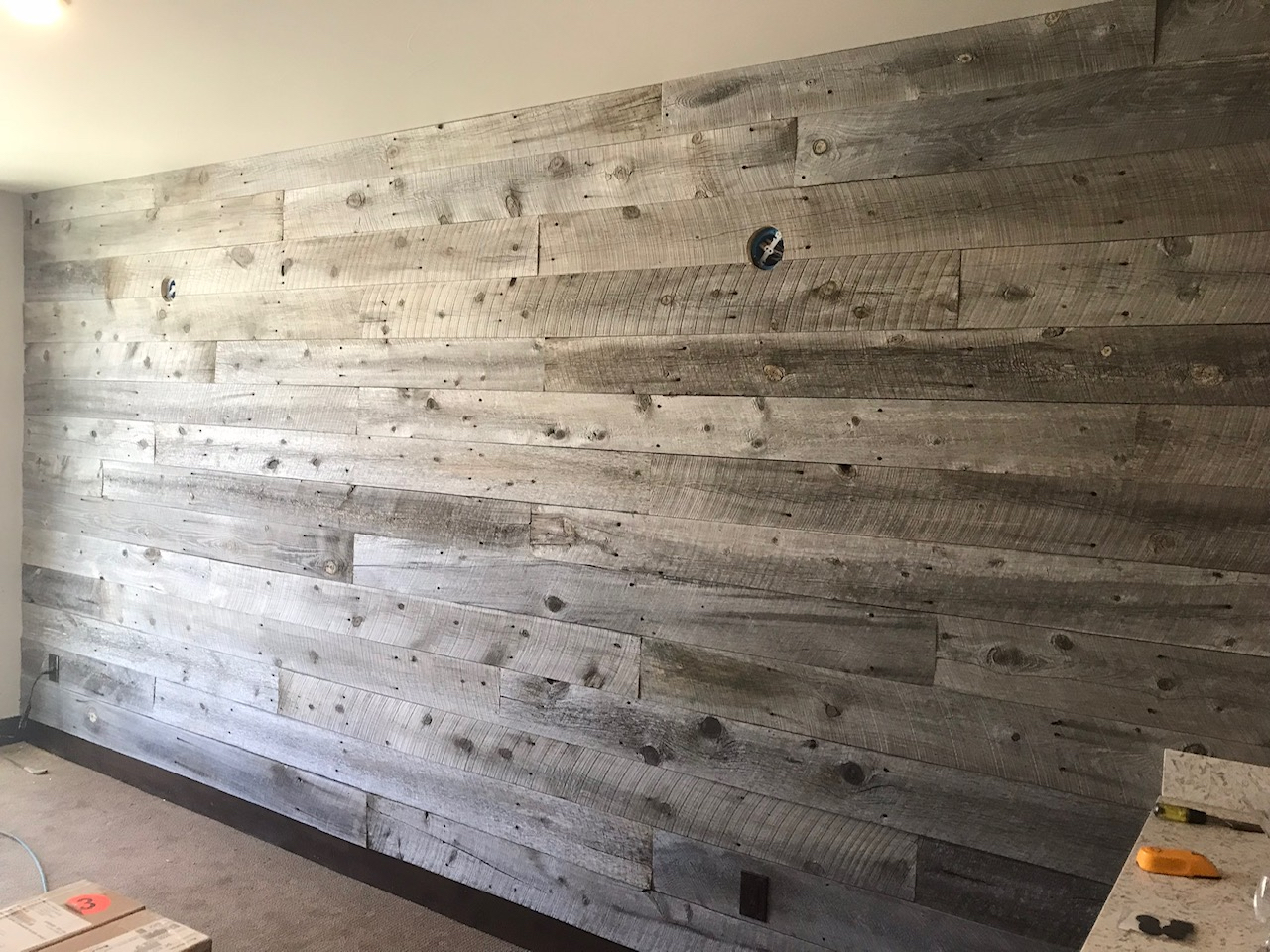 Reclaimed wood products, grey fence wood